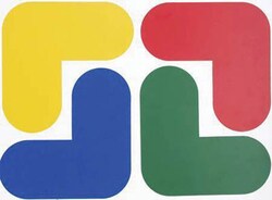 Manutan X100 Pk 100 floor signal markers - arrow, Quantity: Pack of 100