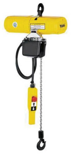 Manutan Yale electric hoist cap 250kg 400v 3ph 2m per min, Quantity: Each