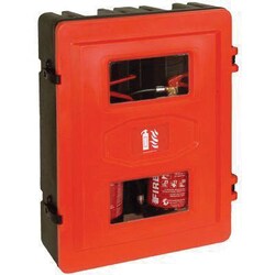 Manutan Double fire extinguisher cabient. Hxwxd 730x560x25, Quantity: Each