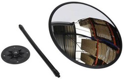 Manutan Light duty internal acrylic mirror. Size 800mm dia, Quantity: Pack