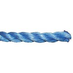 Manutan 10mm dia blue split polyprop rope 220m coil, Quantity: Each
