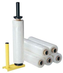 Manutan Stretchwrap kit - 6 rolls 17mu clear film + adj.di, Quantity: Pack