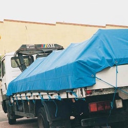 Manutan Cotton duck lorry tarpaulins lxw 7.3 x 5.5 metres, Quantity: Each