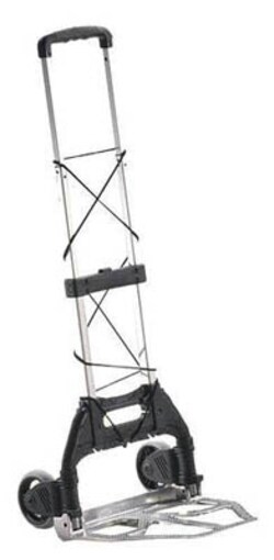 Manutan Foldable aluminium sack truck. Capacity 125kg, Quantity: Pack of