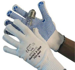 Manutan X12 Matrix d grip gloves. Size 7. Pk 12, Quantity: Pack of 12