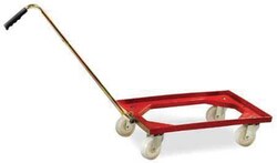 Manutan Euro container dolly with telescopic handle cap, Quantity: Pack