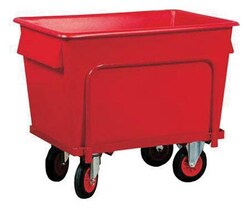 Manutan Red container truck 367l cap. Lxwxh 1040x730x845mm, Quantity: Pack