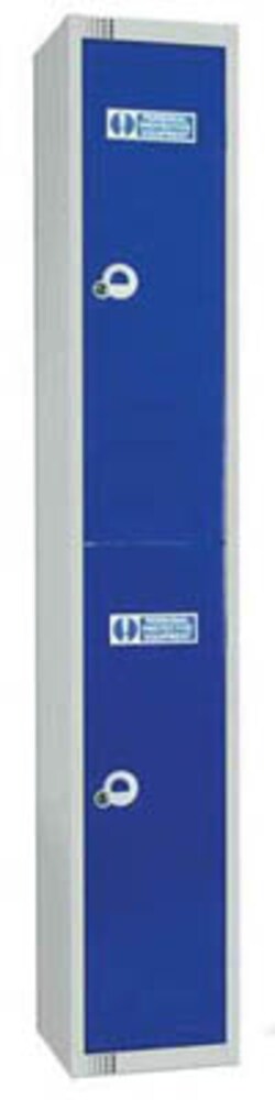 Manutan Ppe locker, 2 compartment, key cam lock, Quantity: Pack of 1