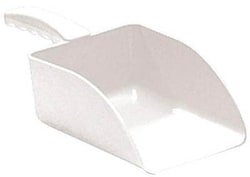 Manutan X6 Pack of 6 white scoops., Quantity: Pack of 6