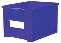 Manutan Containers, Euro size, blue, 125mm x 150mm x 200mm | Buy Online | Manutan | Fisher Scientific