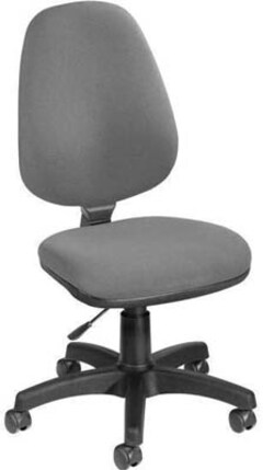 Manutan K.d. High back operator' s chair - charcoal, Quantity: Pack