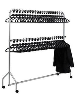 Manutan Twin top garment rail, without hangers, Quantity: Pack of 1