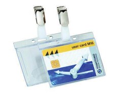 Manutan X25 Pack of 25 acrylic passholders., Quantity: Pack of 25