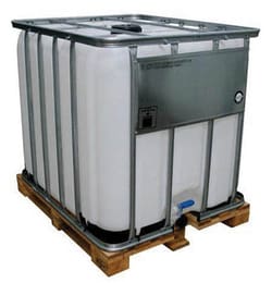 Manutan 1000ltr ' one trip', ibc container c/w wood, Quantity: Each