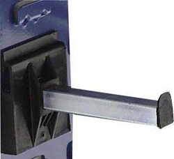 Manutan Zinc plated spigot sq tube 152x19mm upstd 12mmcap 12kg, Quantity: