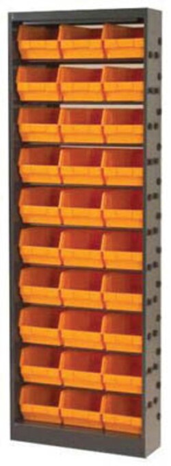 Manutan Budget bin cupboard. Hxwxd 1900x656x370mm. 30, Quantity: Pack of