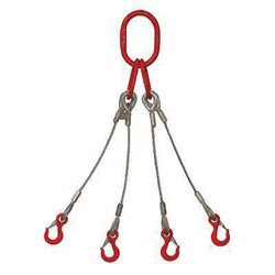 Manutan 2m four leg sling. Dia 13mm, Quantity: Each