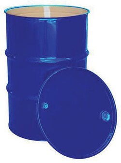 Manutan Reconditioned 210 litre open top drum. Hxdia870x610mm pk 1, Quantity: