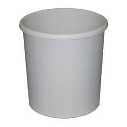 Manutan Round plastic wastepaper bins -black, Quantity: Each