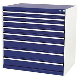 Manutan Hd drawer cabinet 1050x750x1000mm 8 drawer, Quantity: Pack of 1
