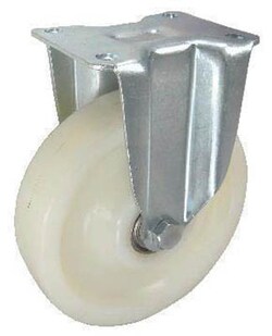 Manutan Nylon heavy duty castor, 150mm diameter ball bearing, fixed | Buy Online | Manutan | Fisher Scientific