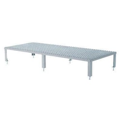 Manutan Galvanised adjustable height steel platform, 610mm x 910mm | Buy Online | Manutan | Fisher Scientific