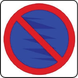 Manutan No waiting sign. 400 x 400mm. Stoved alu. Wall, Quantity: Each