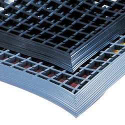 Manutan Pvc entrance mat. Lxw 1500x1000mm. Black, Quantity: Pack of 1