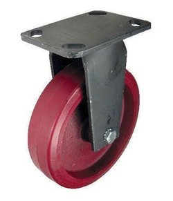 Manutan Heavy duty steel castor, fixed, 200mm diameter 200 mm | Buy Online | Manutan | Fisher Scientific