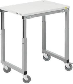 Manutan Mobile workbench height adjustable 700x500x650-900, Quantity: Each