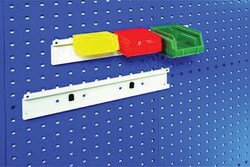 Manutan Plastic bin storage strip. Width 900mm, Quantity: Each