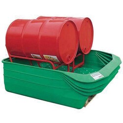 Manutan 2- drum spilguard. O/a wxlxh 1100x1500x440mm, Quantity: Pack of