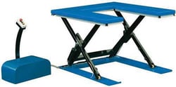 Manutan Low profile static scissor table. U-shaped, Quantity: Pack of 1