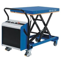 Manutan Mobile single scissor lift table. 1250kg cap -, Quantity: Pack