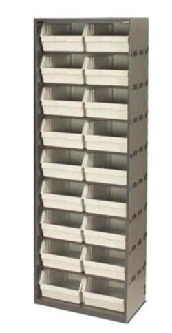 Manutan Budget bin cupboard. Hxwxd 1900x658x492mm. 18, Quantity: Pack of