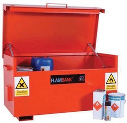 Manutan Flambank site box. Hxwxd665x1275x675mm, Quantity: Pack of 1