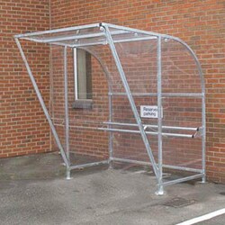 Manutan Smoking shelter with perch seat. O/a hxlxw 2270x20, Quantity: Pack