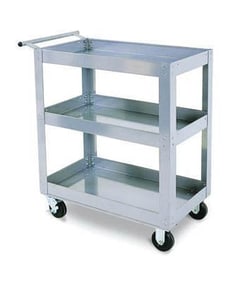 Manutan 3 shelf trolley, Quantity: Pack of 1