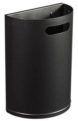 Manutan 20l unhookable litter bin. Grey, Quantity: Pack of 1