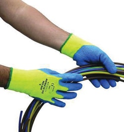 Manutan Thermal latex grip gloves, Matrix Hi Viz, size ten | Buy Online | Manutan | Fisher Scientific