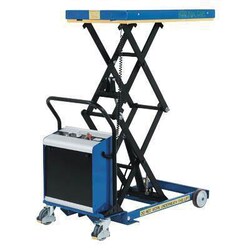 Manutan Mobile double battery electric hydraulic table.Cap 800kg, Quantity: