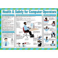 Manutan Health safety computer operators poster. 420 x, Quantity: Each
