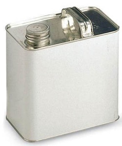 Manutan X10 Pk 10 plain rectangular cans wxdxh 178x111x164, Quantity: Pack