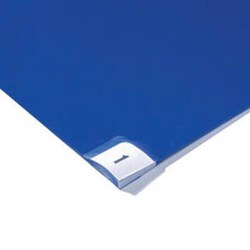 Manutan X4 Pk 4 blue disposable dust control mats. Lxwxd, Quantity: Pack