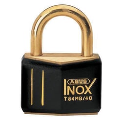 Manutan Brass padlock. Body width x shackle dia. 20mm x4mm, Quantity: Pack
