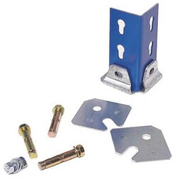 Manutan Single foot floor fixing kit, Quantity: Pack of 1