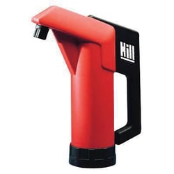 Manutan Red plastic lever pump with nitrile seals, Quantity: Pack of 1