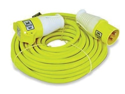 Manutan 110v 14m extension cable 2.5mm cable, Quantity: Pack of 1