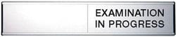 Manutan Anodised alu exam in progress door slider sign., Quantity: Pack
