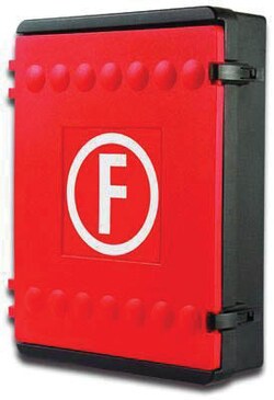 Manutan Hose equipment cabinet. Hxwxd 610x610x375mm, Quantity: Pack of